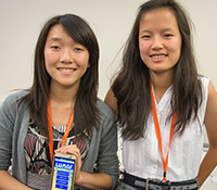 COSMOS students Tiffany Chen and Rachel Hong